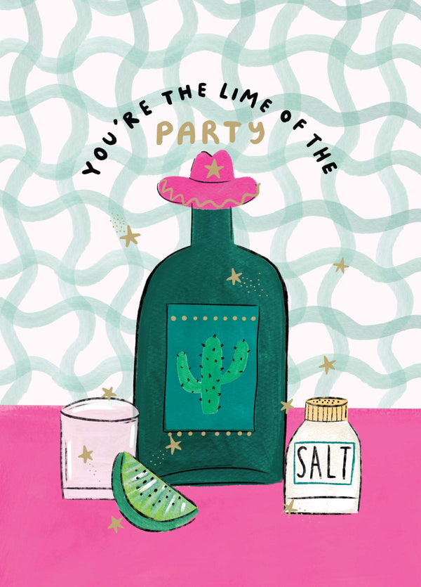 Lime Of The Party Card