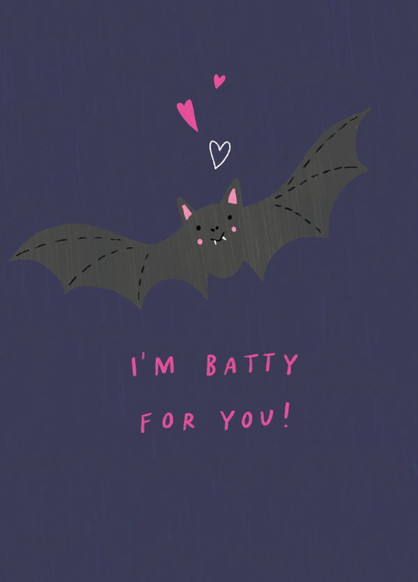 Batty For You Valentine's Card