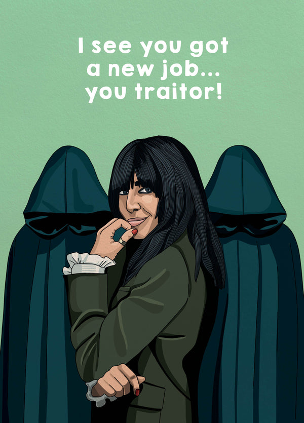 Claudia Traitors New Job Card