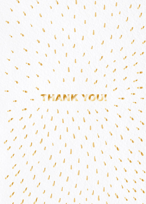 Confetti Type Thank You Card