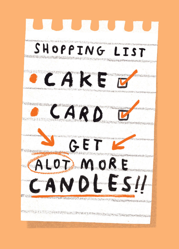Shopping List Card
