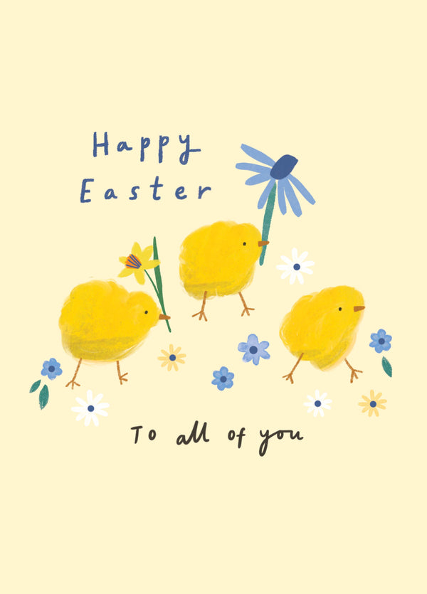 All Of You Chicks Easter Card