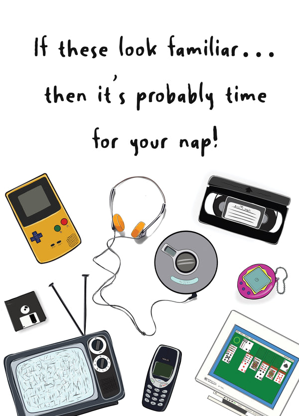 Certified Retro Nap Time Card